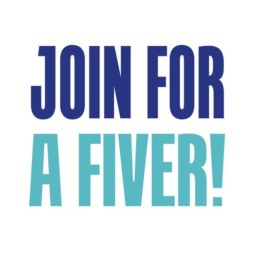 Join for a Fiver membership offer advert