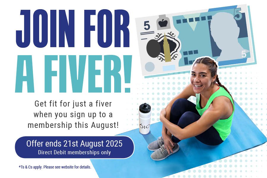 Join for a Fiver membership offer advert