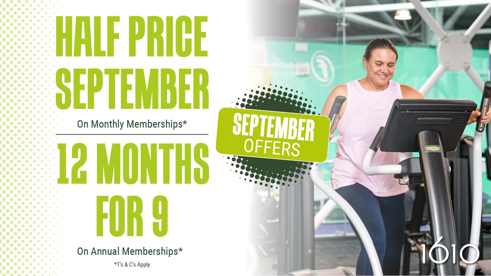 September membership Offers Advert