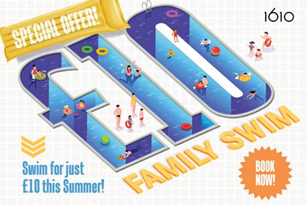 Trinity sports and leisure £10 family swim offer this summer