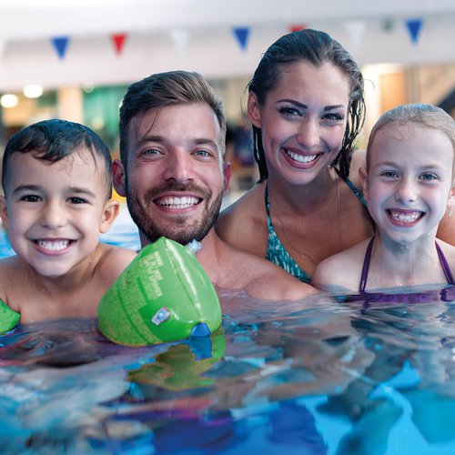 Family swimming at Trinity Sports and Leisure